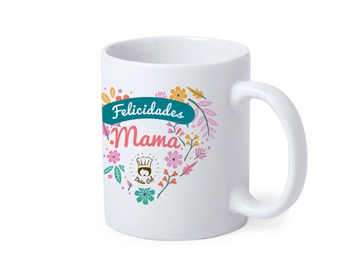 Taza para cumpleaños de Mamá o Día de la Madre. Doña Col. Complementos